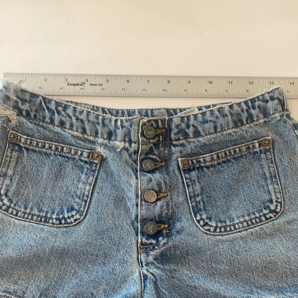 Vintage Calvin Klein Hipster Patch Denim Shorts size 3 - Picture 14 of 15